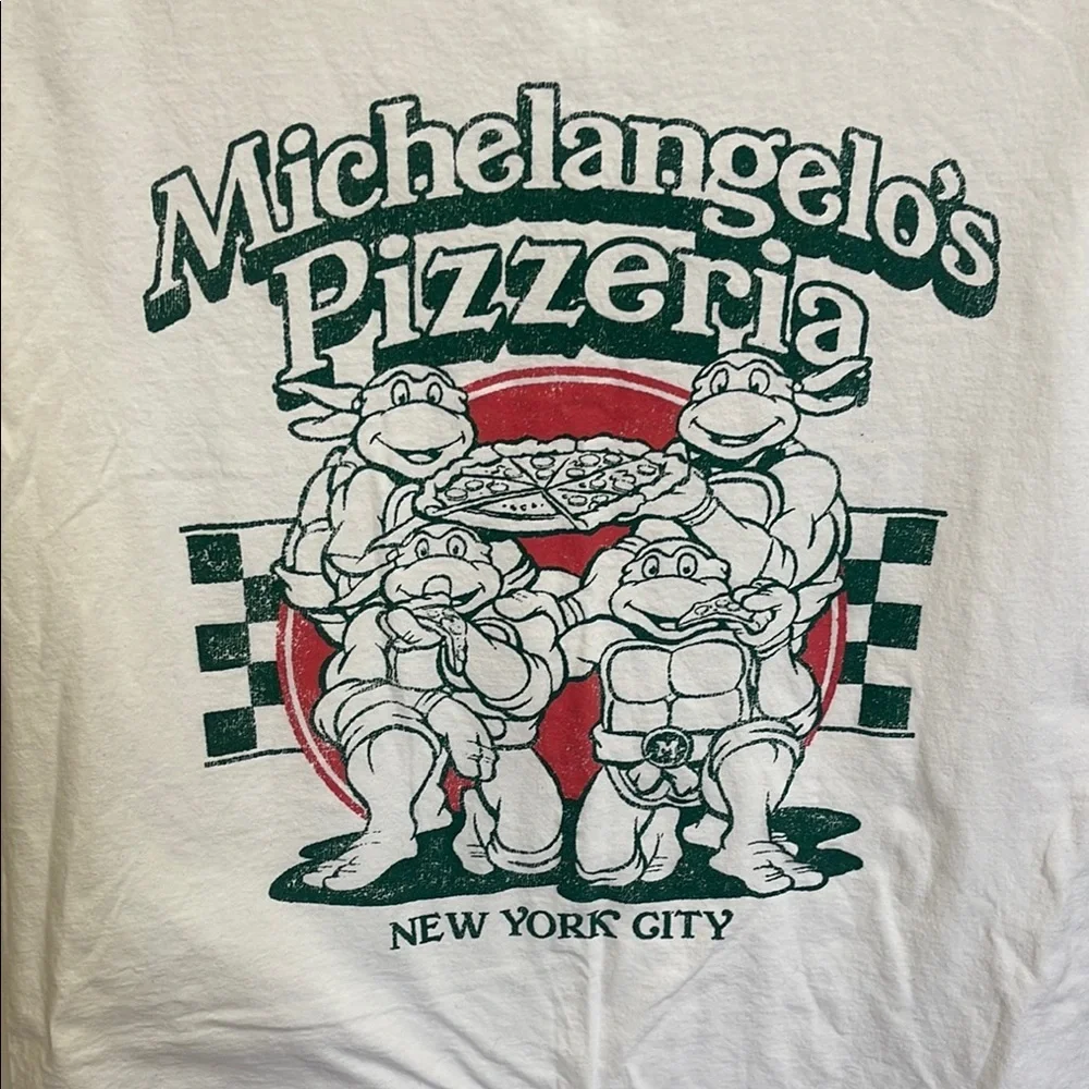 Nickelodeon White and Green Short Sleeve Tee - Picture 5 of 5